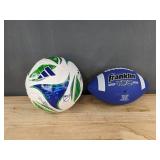 Adidas MLS Training Soccer Ball & Franklin Football Blue - Brand New