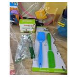 Summer Kitchen Party Supplies Including Disney Tablecloth Round 70in & Cuisinart Mini Spatula Set & Butter Dish & More - Brand New