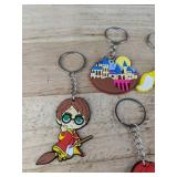 10 Harry Potter Silicone Keychains - Brand New