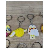 10 Harry Potter Silicone Keychains - Brand New
