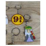 10 Harry Potter Silicone Keychains - Brand New