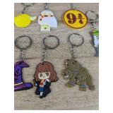 10 Harry Potter Silicone Keychains - Brand New