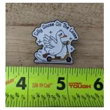 Silly Goose On The Loose Enamel Pin - Brand New