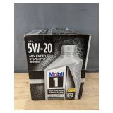 Mobil 1 5W-20 Advanced Full Synthetic Motor Oil - 6 Pack, 1 QT - Brand New