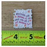 Whatever Life Throws at You Duck Enamel Pin - Brand New
