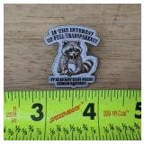 Easy Peasy Lemon Squeezy Raccoon Enamel Pin - Brand New