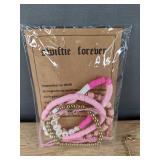 5 Taylor Swift Beaded Bracelets and 4 Taylor Swift Charm Pendants - Brand New