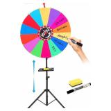 Spinning Prize Wheel 24-Inch with Adjustable Tripod - 14 Colors