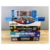 4 Games and 2 Puzzles Including: Monopoly, Trouble, Scattergories, Ravensburger, and More!