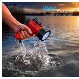 YIERBLUE Rechargeable Spotlight 1000 Lumen IP67 Waterproof 400 Yard Beam - Brand New