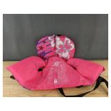 Aqua Infant Life Jacket - Pink/Purple/White - 0-30 lbs - Brand New