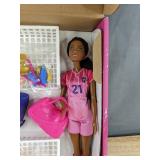 2 Barbie Soccer Dolls and Accessories - Brand New