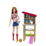 Barbie Live Love Farm Doll & Chicken Coop Playset - Brand New