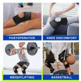 SoloEver Knee Brace with Side Stabilizers - Breathable Anti-Slip Support (Black, M) - Brand New