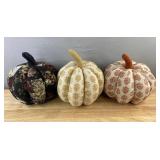 3 Decorative Pumpkin Pillows - Brand New