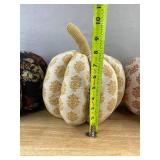 3 Decorative Pumpkin Pillows - Brand New