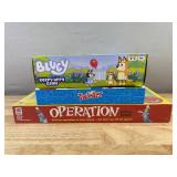 Bluey Keepy Uppy Game & Twister & Operation Skill Game - Brand New