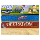 Bluey Keepy Uppy Game & Twister & Operation Skill Game - Brand New