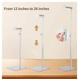 2 Pahosark Display Stands - 12 to 26 Inches Adjustable Height Silver - Brand New