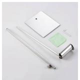 2 Pahosark Display Stands - 12 to 26 Inches Adjustable Height Silver - Brand New