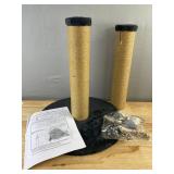 Ewenono 2-Tower Cat Scratching Post with Toys & Toy Attachment - Brand New