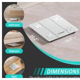 BalanceFrom Fitness SFDS-LED-WHT LED White Digital Scale - 400 lb Capacity - Brand New