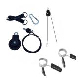 ProsourceFit Olympic Barbell Spring Clip Collar 2" Pair & Yes4All Pulley Cable System - Brand New