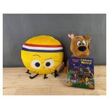 Scooby-Doo Plush & The Big Cheese Emoji Pillow - Brand New