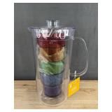 Celebrate Together 71 oz Pitcher & 4 Party Cups - Brand New