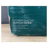 Mingle & Co. Enamelled Cast Iron Dutch Oven 5 Qt Blue - Brand New