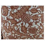 Threshold Throw Pillow 18 x 18 in Rust & Cream - Brand New