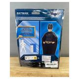 Batman The Dark Knight Trilogy Jumpsuit Costume Size Youth 8-10 Cape & Mask - Brand New