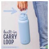 Ello Cooper 32oz Stainless Steel Black Water Bottle - Brand New