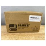 COOVA Cozy Soft Fleece Blanket Light Grey 50 x 60 - Brand New