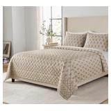 Members Mark Velvet 3 Piece Quilt Set Full/Queen - Brand New