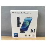 Set of 2 Wireless Lapel Android Microphones, Plug and Play with Noise Reduction - Brand New