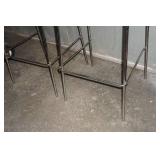 Set of Two Contemporary Bar Height Chairs