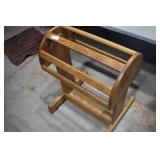 Solid Oak Saddle Stand