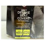 Auto Drive 2pk Deluxe Seat Covers-Black