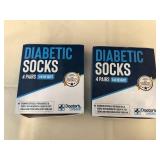 2x 4pair Diabetic Socks