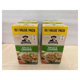 4x 18pk Quaker Apples & Cinnamon Oatmeal