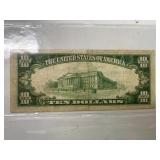 1929 $10 National Bank Note