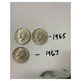 Kennedy Half Dollar Coins (3)