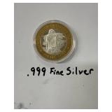 1995 Grand Casino .999 Fine Silver Coin