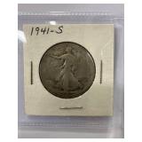1941-S Walking Liberty Half Dollar