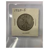 1923-S Walking Liberty Half Dollar