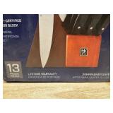 13 Piece Henckels Self Sharpening Block Knife Set