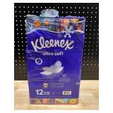 Kleenex Ultra Soft Tissue 12 Cube Boxes