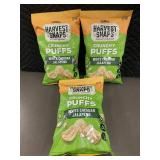 Calbee Harvest Snaps Crunchy Puffs White Cheddar Jalapeno (Lot of 3)