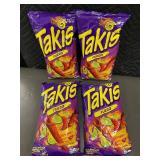 Takis Fuego Tortilla Chips 9.9 oz - 4 Bags